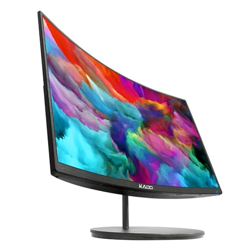 Kado 24" Dual Curved Monitor Setup with Speakers