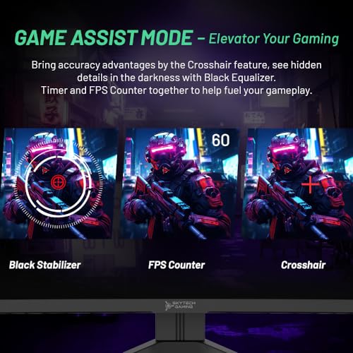 Skytech 27" Curved Gaming Monitor - 180Hz QHD