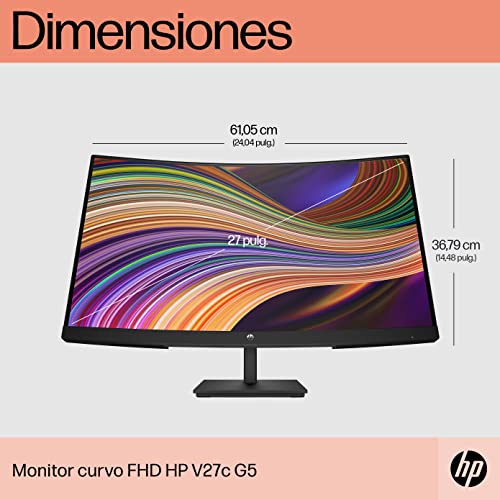 HP V27c G5 27-Inch FHD Curved Monitor