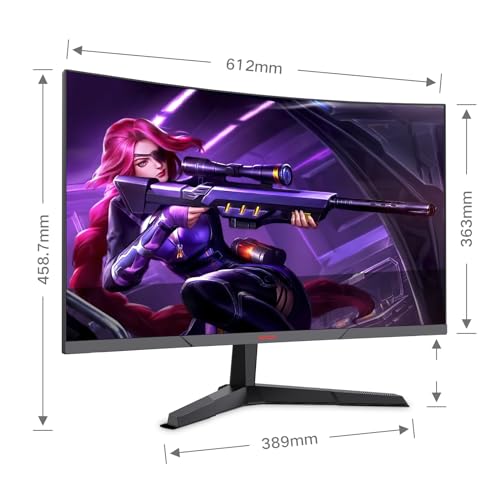 KOORUI 27" Curved WQHD 144Hz Gaming Monitor