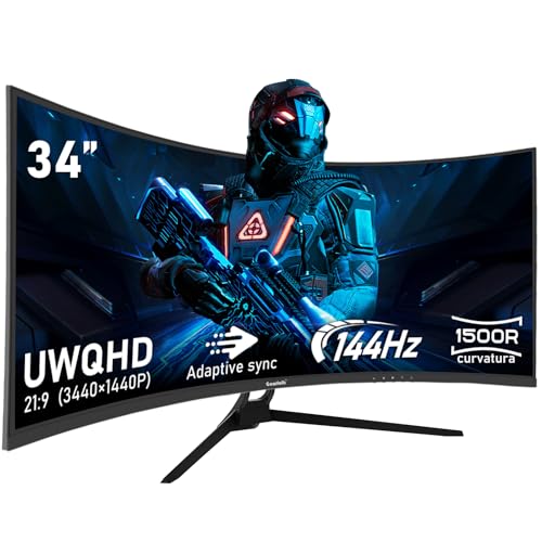 Gawfolk 34" Ultrawide 144Hz Curved Gaming Monitor