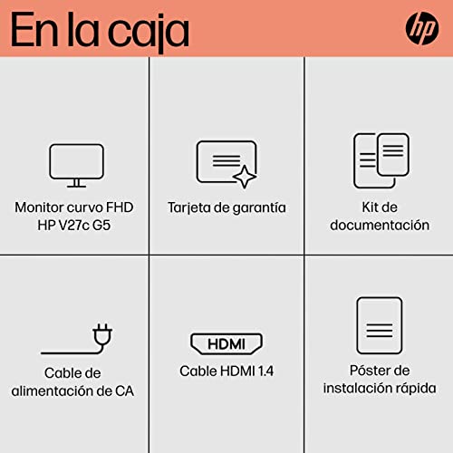 HP V27c G5 27-Inch FHD Curved Monitor