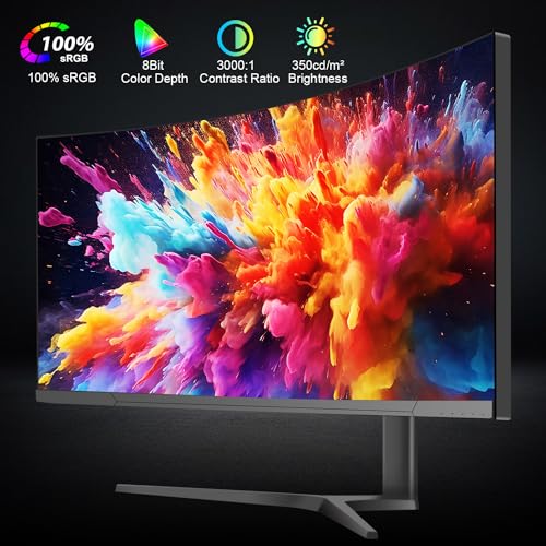 34" Curved WQHD Gaming Monitor with 165Hz Refresh Rate
