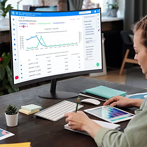 KOORUI 24-Inch Curved Full HD Gaming Monitor