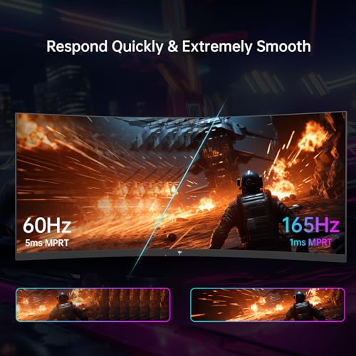 KTC 34" Curved 165Hz Ultrawide Gaming Monitor