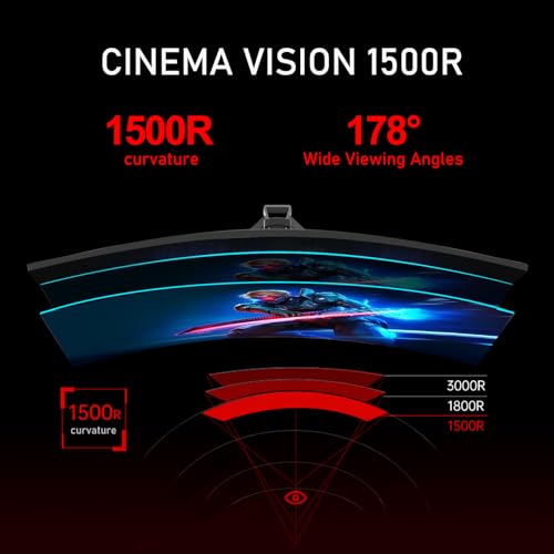 Gawfolk 34" Ultrawide 144Hz Curved Gaming Monitor