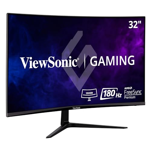 ViewSonic 32" Curved 1080p 180Hz Gaming Monitor