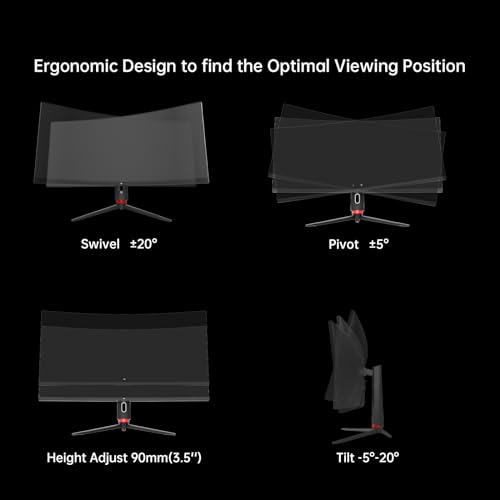 KTC 34" Curved 165Hz Ultrawide Gaming Monitor