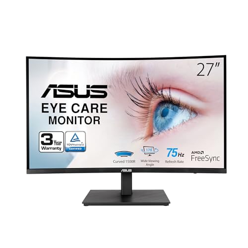 ASUS 27” Curved Full HD Monitor with Adaptive-Sync