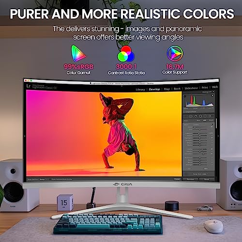 CRUA 27" Curved Full HD Gaming Monitor