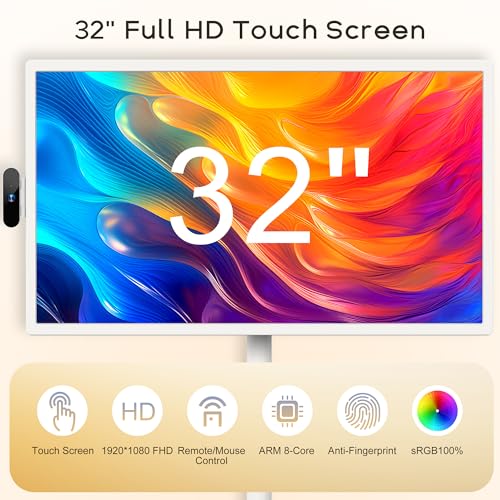 Portable 32-Inch 1080p Smart Touchscreen Monitor