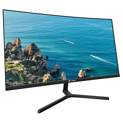 CRUA 24" Curved FHD Monitor with 100Hz Refresh