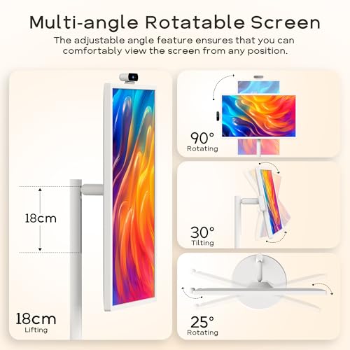 Portable 32-Inch 1080p Smart Touchscreen Monitor