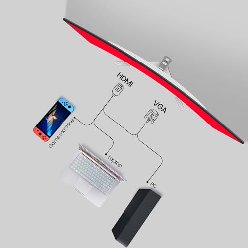 CRUA 27" Curved Full HD Gaming Monitor