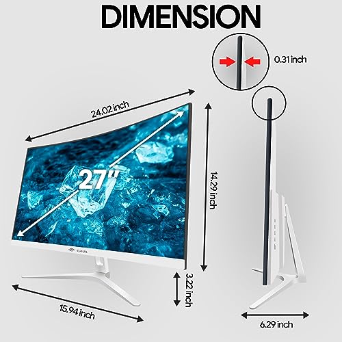 CRUA 27" Curved Full HD Gaming Monitor
