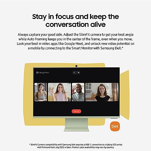 SAMSUNG 27" M80C UHD Smart Monitor with Camera