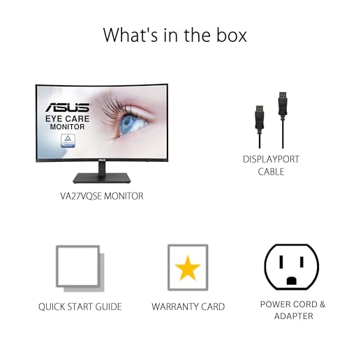 ASUS 27” Curved Full HD Monitor with Adaptive-Sync