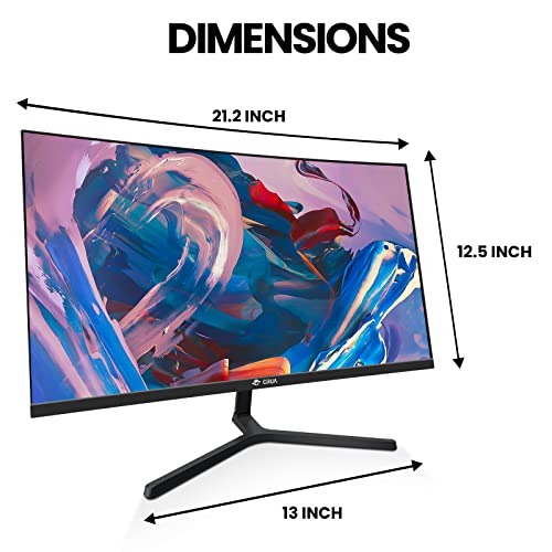 CRUA 24" Curved FHD Monitor with 100Hz Refresh