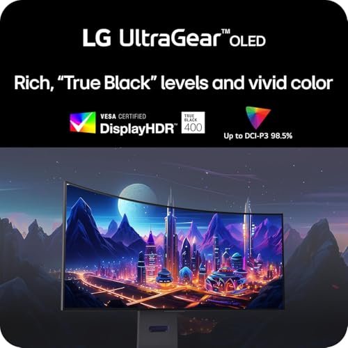 LG 34-inch Ultragear OLED Curved Gaming Monitor