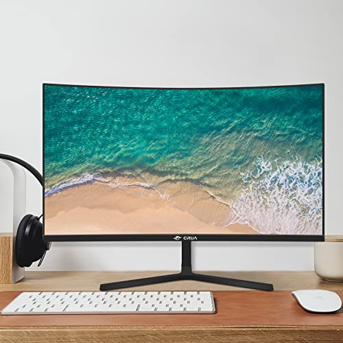 CRUA 24" Curved FHD Monitor with 100Hz Refresh
