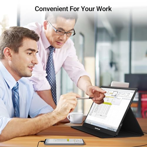 15.6" 1080P Portable Touchscreen Monitor with Speaker