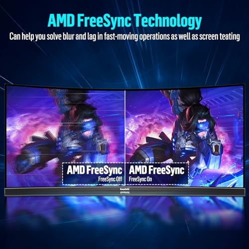 Gawfolk 34" Ultrawide Curved Gaming Monitor 165Hz