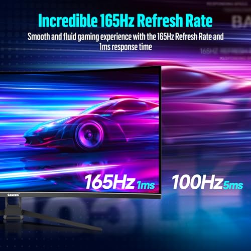 Gawfolk 34" Ultrawide Curved Gaming Monitor 165Hz