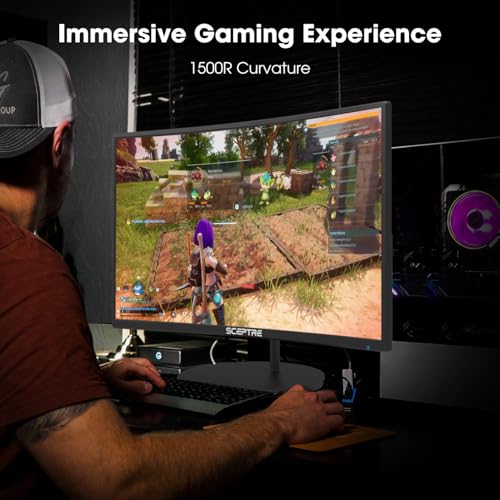 Sceptre 27" FHD Curved LED Monitor with Speakers
