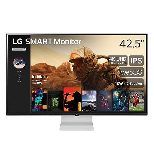 LG 43-Inch 4K Smart Monitor with Magic Remote