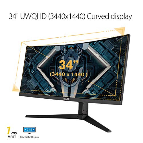 ASUS TUF 34" Curved WQHD Gaming Monitor