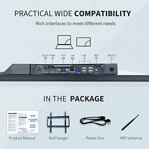 TouchWo 32" Interactive Touchscreen Smart Board 1080P