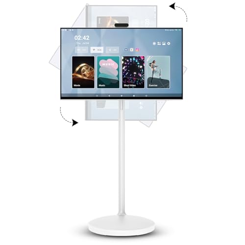 32" Portable Smart TV with Touchscreen & Wheels