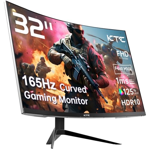 KTC 32" FHD Curved Gaming Monitor 165Hz