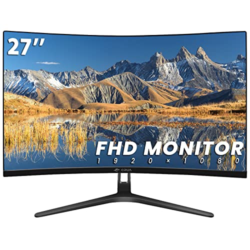 CRUA 27" Curved FHD Monitor with 100Hz Refresh