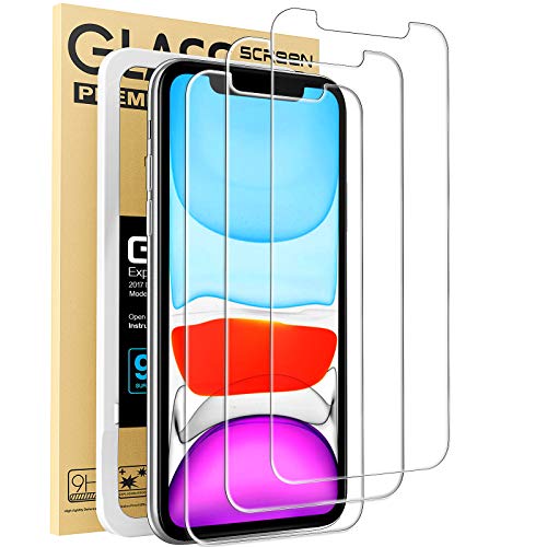 Mkeke 3-Pack Tempered Glass Screen Protector for iPhone