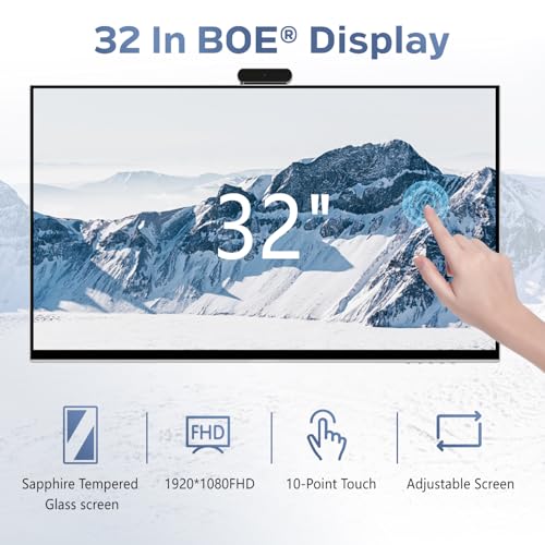 32" Portable Smart TV with Touchscreen & Wheels