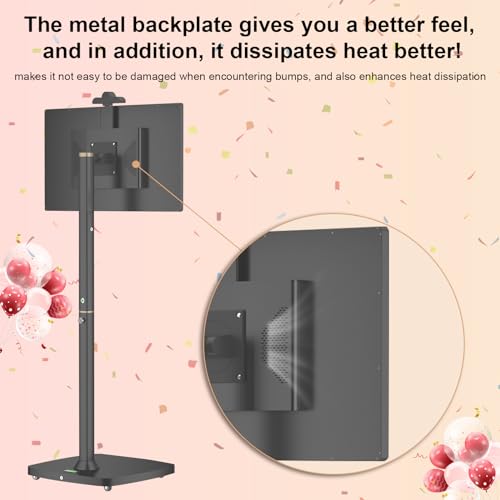 Pikiu 32" Smart Touchscreen Portable TV on Wheels