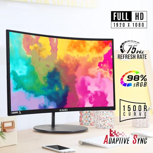 Kado 27" Dual Curved Monitor Setup 75Hz