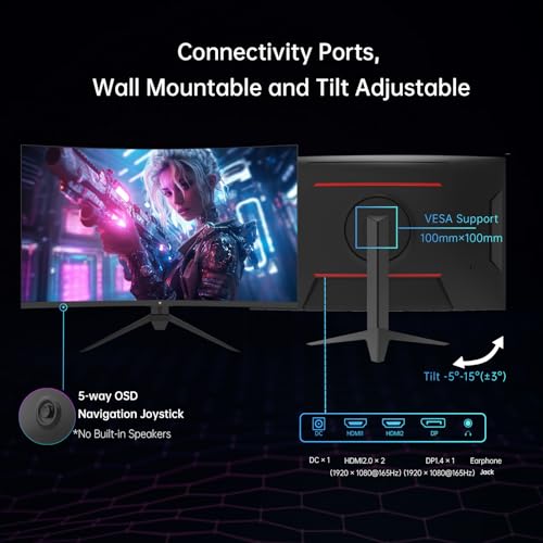 KTC 32" FHD Curved Gaming Monitor 165Hz