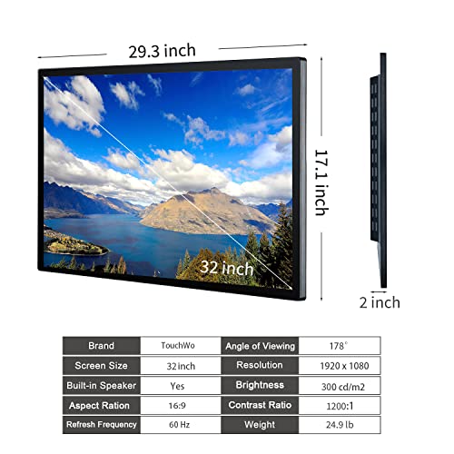 TouchWo 32” Interactive Touchscreen Smart Board