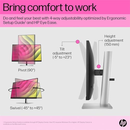 HP E24T G5 Touch FHD Monitor - Black