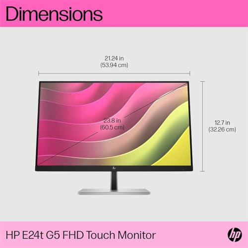 HP E24T G5 Touch FHD Monitor - Black