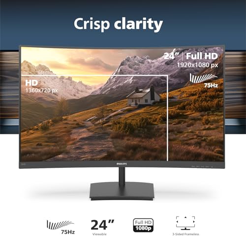PHILIPS 24" Curved Full HD Monitor with FreeSync