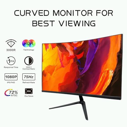 23.8" Curved FHD Monitor with HDR & 1ms Response