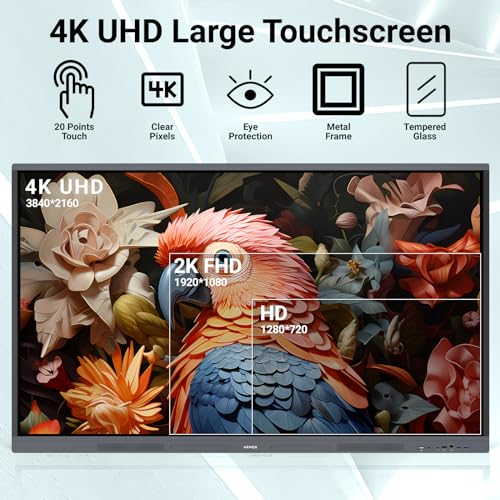 Armerboard 65" 4K UHD Touchscreen Interactive Whiteboard