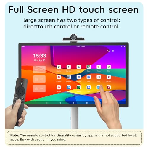 Uphith 27" Smart Portable Touchscreen TV on Wheels