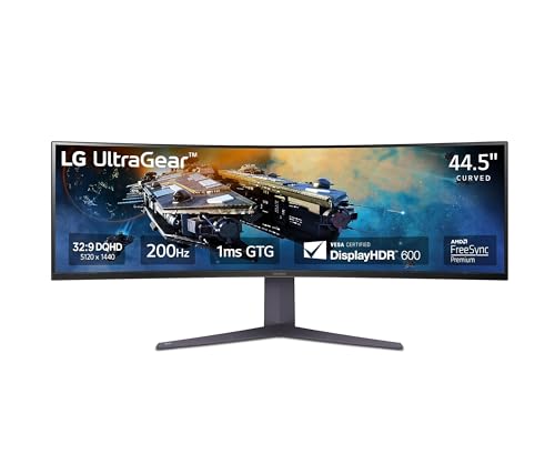 LG 45-inch Ultragear QHD Curved Gaming Monitor