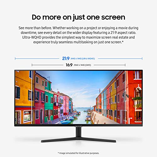 SAMSUNG 34" Ultra-WQHD Monitor with 100Hz Refresh Rate