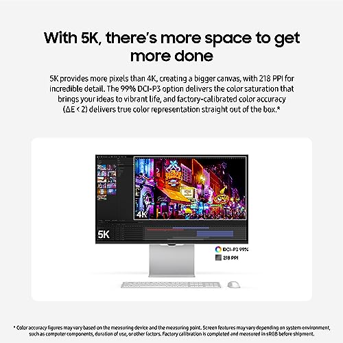 SAMSUNG 27" ViewFinity S9 5K Monitor with Camera