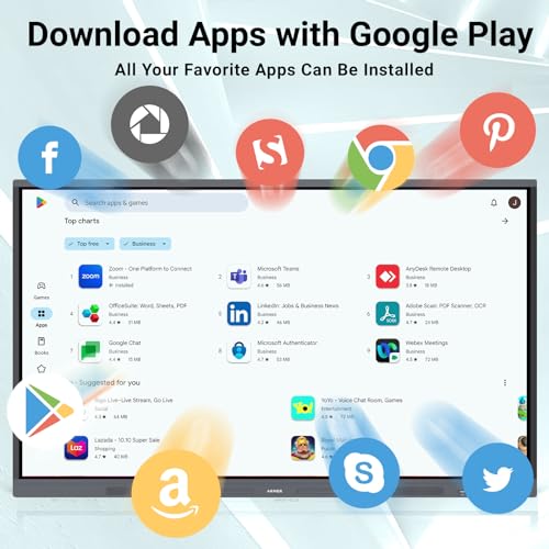 Armerboard 65" 4K UHD Touchscreen Interactive Whiteboard